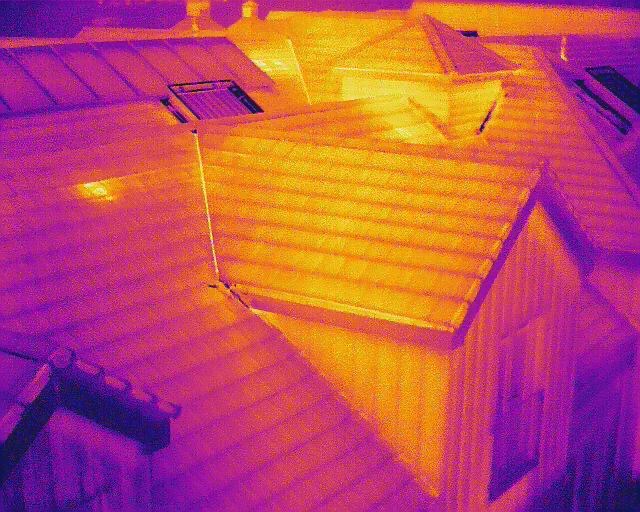Thermal Imaging Roof Survey Image Ewell